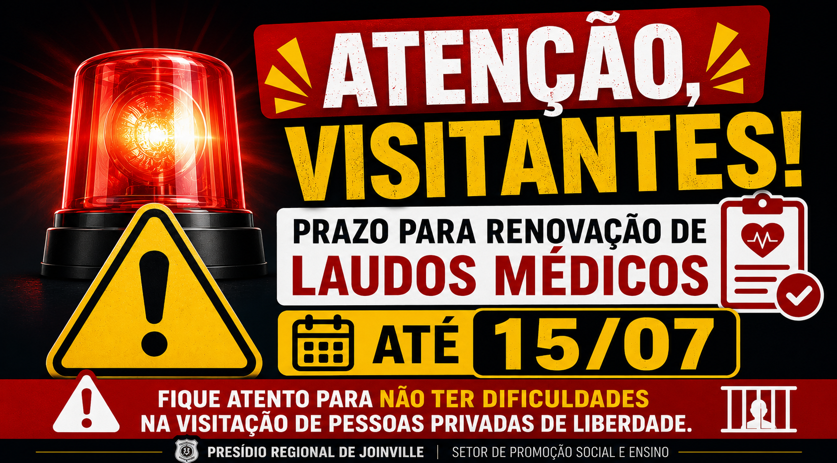 ATENÇÃO, VISITANTES!