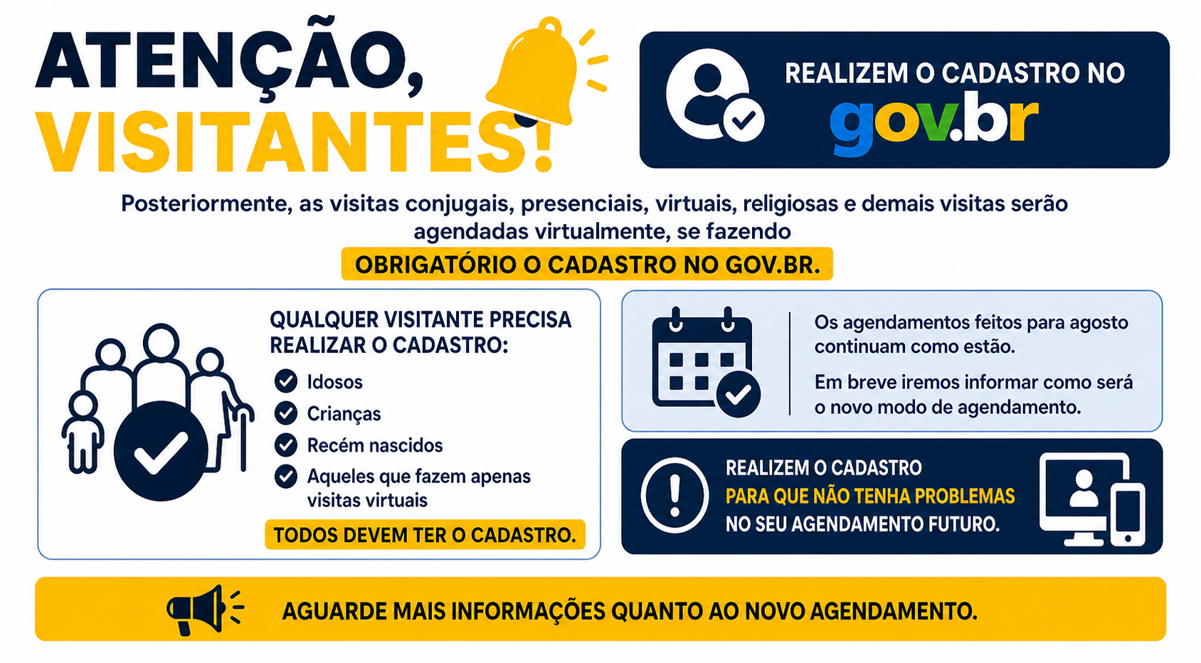 ATENÇÃO, VISITANTES!